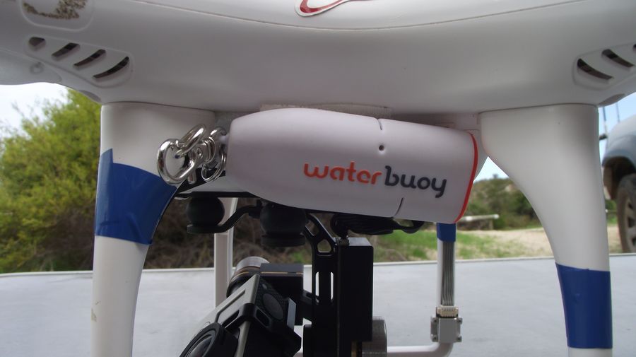 Quad Copter with water buoy