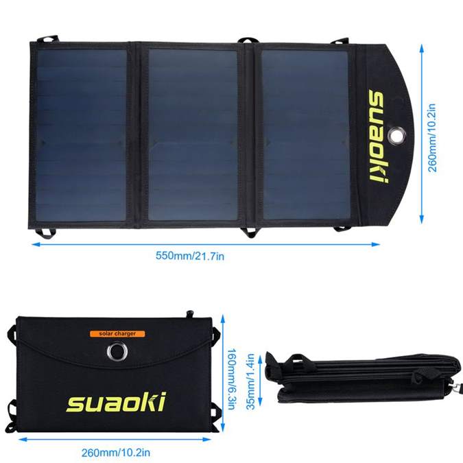Suaoki foldable solar panel