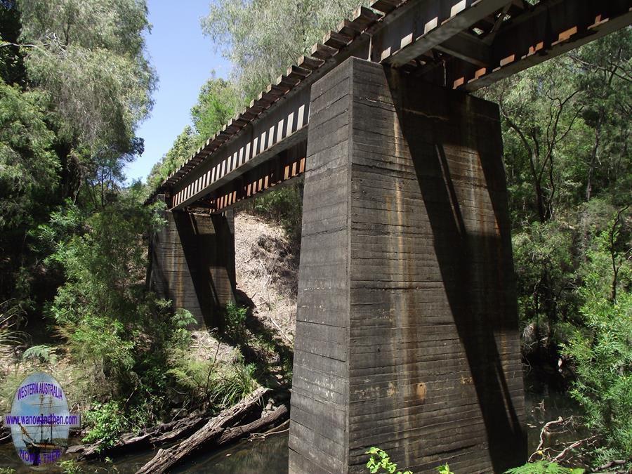 A rail bridge near The Cascades