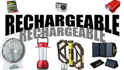 Rechargeable camping gear